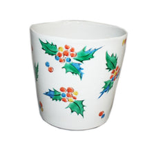 Load image into Gallery viewer, Kutani Yaki Hand-Drawn Holly Design Wine Cooler