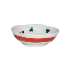 Load image into Gallery viewer, Kutani Yaki of hand-painted Japanese and Western tableware, Bean Dish with Design of Pine Trees (chopstick rest)