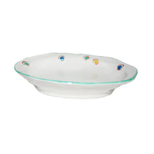 Load image into Gallery viewer, Kutani Yaki Hand-painted Kutani Ware, Japanese and Western Tableware, 6" Oval Dish with Polka Dots
