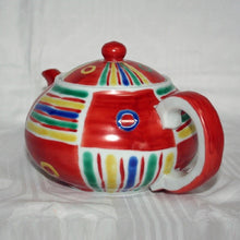 Load image into Gallery viewer, Kutani Yaki Hand-painted Kutani-Ware Large Teapot with Mexican Design
