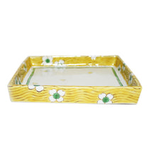 Load image into Gallery viewer, Kutani Yaki Hand-painted Kutani Ware, Western Tableware 18cmPlate with White Flower Design