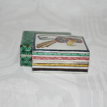 Load image into Gallery viewer, Kutani Yaki Ware Incense burner with pigeon wheel design, hand-painted