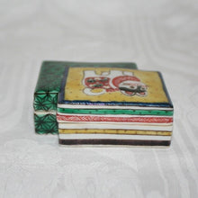 Load image into Gallery viewer, Hand-painted Kutani ware Incense container with a design of a papier-mache dog