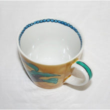 Load image into Gallery viewer, Kutani Yaki ware, Hand-painted Japanese and Western Tableware, Mug with Mannen Blue Design
