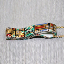 Load image into Gallery viewer, Kutani Yaki porcelain accessories, Hand-painted pendant