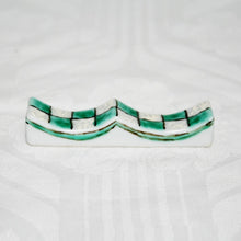 Load image into Gallery viewer, Kutani Yaki Ware Japanese & Western Tableware, Checkered pattern chopstick rest set