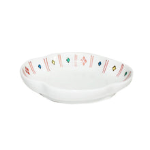 Load image into Gallery viewer, Kutani Yaki  ware of Western style 9cm spit-shaped dish with red rhombus design