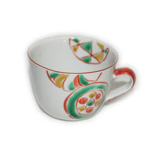 Load image into Gallery viewer, Kutani Yaki Ware, Hand Painted Japanese & Western Tableware, Round Design Morning Cup C/S