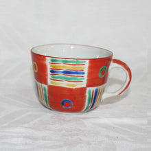 Load image into Gallery viewer, Kutani Yaki Hand-Drawn Japanese & Western Tableware Morning Cup with Mexican Design C/S