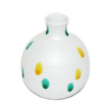Load image into Gallery viewer, Kutani Yaki Hand-painted Kutani ware of Rosanjin with polka dots in silver.