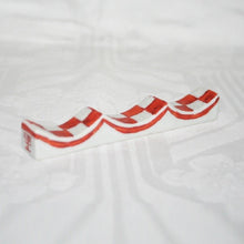 Load image into Gallery viewer, Kutani Yaki Hand Painted Japanese & Western Tableware, Checkered Design (Red) Fork & Knife Rest