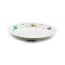 Load image into Gallery viewer, Kutani Yaki ware, Hand-painted Japanese and Western tableware 18cm chrysanthemum-shaped dish with butterfly design