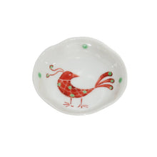 Load image into Gallery viewer, Bean dish Mukou red bird patterned