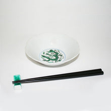 Load image into Gallery viewer, Kutani Yaki ware of hand-painted Japanese and Western tableware 15cm bowl with dragon design in blue