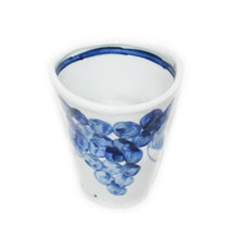 Load image into Gallery viewer, Kutani Yaki ware, Hand-painted Japanese and Western Tableware, Large Soju Cup with Design of Grapes