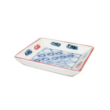 Load image into Gallery viewer, Kutani Yaki Hand-painted Kutani Ware, Western Tableware 9cm Square Dish with Sarasa Design