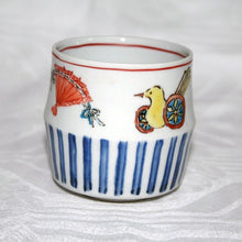 Load image into Gallery viewer, Kutani Yaki Ware Hand-Drawn Japanese & Western Tableware Teacup with Toy Design