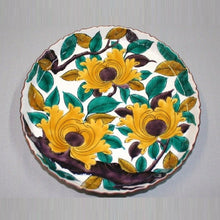 Load image into Gallery viewer, Kutani Yaki Hand-painted Kutani ware 24cm decorative plate with peony design