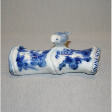 Load image into Gallery viewer, Kutani Yaki Hand-painted Kutani ware, brush rest, dyed pine, bamboo and plum design