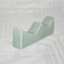 Load image into Gallery viewer, Kutani Yaki Hand-painted Kutani ware, calligraphy supplies, brush rest, celadon glaze brush rest