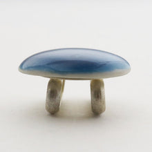 Load image into Gallery viewer, Kutani Yaki Gosai Obidome blue three-quarter length