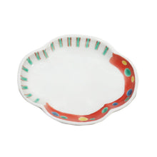 Load image into Gallery viewer, Kutani Yaki ware of Japanese and Western Tableware 9cm spit-shaped dish with two patterns