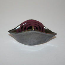 Load image into Gallery viewer, Incense burner for spiral incense sticks (oil drop tenmoku)