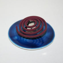Load image into Gallery viewer, Round incense holder (navy blue)