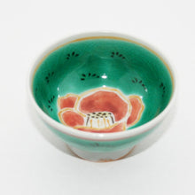 Load image into Gallery viewer, Kutani Yaki Hand-painted Kutani Ware Cup with Camellia Design