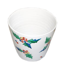 Load image into Gallery viewer, Kutani Yaki Hand-Drawn Holly Design Wine Cooler