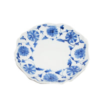 Load image into Gallery viewer, Kutani Yaki Ware Hand-Drawn Japanese and Western Tableware 21cm Plate with Design of Flowers and Wheel