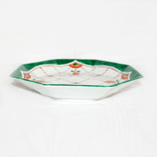Load image into Gallery viewer, Kutani Yaki Ware of Japan & Western Tableware, Octagonal 24cm Plate with Necklace Design