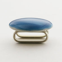 Load image into Gallery viewer, Kutani Yaki Gosai Obidome blue three-quarter length