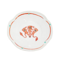 Load image into Gallery viewer, Dish with a fan design Mokou 11.1cm