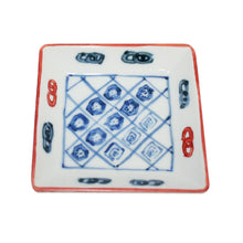 Load image into Gallery viewer, Kutani Yaki Hand-painted Kutani Ware, Western Tableware 9cm Square Dish with Sarasa Design