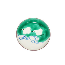 Load image into Gallery viewer, Kutani Yaki Hand-painted Kutani ware, Chidori design Medium Dish