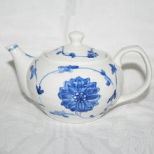 Load image into Gallery viewer, Kutani Yaki Ware Hand-painted Tableware for Japan and the West, Pot with Stained Flower and Windmill Design