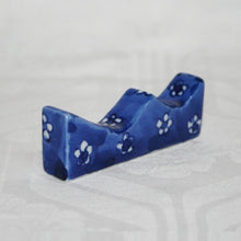 Load image into Gallery viewer, Kutani Yaki Hand-painted Kutani ware of calligraphy and painting, brush rest, brush rack with design of small plum tree