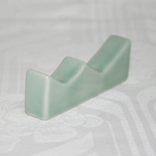 Load image into Gallery viewer, Kutani Yaki Hand-painted Kutani ware, calligraphy supplies, brush rest, celadon glaze brush rest