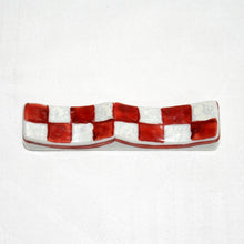 Load image into Gallery viewer, Kutani Yaki Ware Japanese & Western Tableware, Checkered pattern chopstick rest set