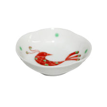 Load image into Gallery viewer, Bean dish Mukou red bird patterned