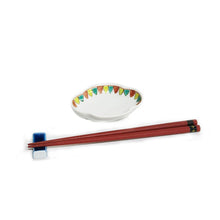 Load image into Gallery viewer, Kutani Yaki Ware of Western Tableware 9cm Spit-Shaped Dish with Triangular Design