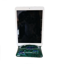 Load image into Gallery viewer, Kutani Yaki Hand-painted Tablet Stand with Chrysanthemum and Cherry Blossom Design (Custom-made)