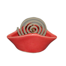 Load image into Gallery viewer, Incense burner for spiral incense sticks (red)
