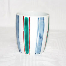 Load image into Gallery viewer, Kutani Yaki Hand-painted Japanese and Western Tableware, Rosanjin Teacup with Design of Ten Plants