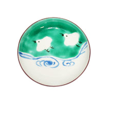 Load image into Gallery viewer, Kutani Yaki Hand-painted Kutani ware, Chidori design Medium Dish