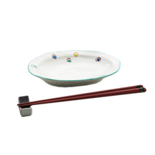 Load image into Gallery viewer, Kutani Yaki Hand-painted Kutani Ware, Japanese and Western Tableware, 6" Oval Dish with Polka Dots
