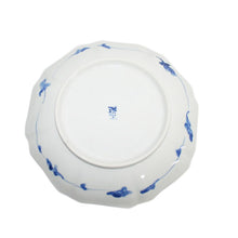 Load image into Gallery viewer, Kutani Yaki Ware Hand-Drawn Japanese and Western Tableware 21cm Plate with Design of Flowers and Wheel