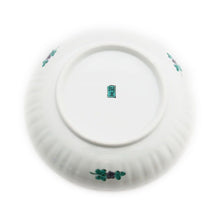 Load image into Gallery viewer, Kutani Yaki ware, Hand-painted Japanese and Western tableware 18cm chrysanthemum-shaped dish with butterfly design