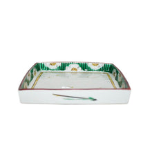 Load image into Gallery viewer, Kutani Yaki ware, Hand-painted Japanese and Western Tableware 18cm Plate with Foot and White Plum Design